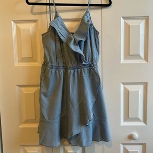 Light Blue Ruffle Dress